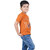 Kid Kupboard Cotton Boys T-Shirt, Orange, Half-Sleeves, 7-8 Years KIDS7632