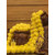 Tiny Shiny Artificial Marigold Flower Garlands, 5 Feet Long, 10 Pc Pack Traditional Decoration, Festival Decoration