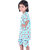 Kid Kupboard Cotton Girls T-Shirt and Short Set, Light Blue, Half-Sleeves, 7-8 Years KIDS7638