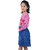 Kid Kupboard Cotton Girls T-Shirt and Skirt Set, Multicolor, Full-Sleeves, 8-9 Years KIDS7640