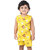 Kid Kupboard Cotton Baby Girls T-Shirt and Short Set, Light Yellow, Sleeveless, 3-4 Years KIDS7641