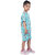 Kid Kupboard Cotton Girls T-Shirt and Short Set, Light Blue, Half-Sleeves, 7-8 Years KIDS7644