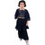 Kid Kupboard Cotton Girls Kurti and Plazzo Set, Dark Blue, Full-Sleeves, 7-8 Years KIDS7645