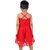 Kid Kupboard Cotton Girls A-Line Frock, Red, Sleeveless, 5-6 Years KIDS7652