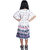 Kid Kupboard Cotton Girls A-Line Frock, Multicolor, Half-Sleeves, 10-11 Years KIDS7655