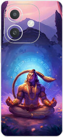 Yug Emporium Back Skin Wrap For Oppo A3x Premium Quality Full Coverage (Shree Hanuman ji) (Mobile Back Cover, Multicolor)
