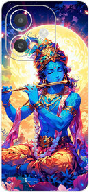 Yug Emporium Back Skin Wrap For Oppo A3x Premium Quality Full Coverage (Krishna ji) (Mobile Back Cover, Multicolor)