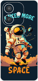 Yug Emporium Back Skin Wrap For Oppo A3x Premium Quality Full Coverage (Space Man) (Mobile Back Cover, Multicolor)