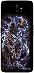 Yug Emporium OPPO A9 2020  3D BLACK PANTHER  DESIGN PATTERN  THEME BACK SKIN STICKERS (Mobile Back Cover, Black)