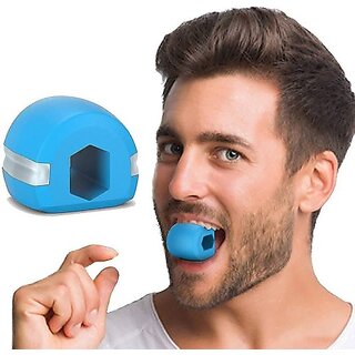 M-160 Jaw exerciser Slim tone your face, Look younger with Neck rope Jawline Massager Massager  (Blue)