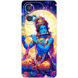 Yug Emporium Back Skin Wrap For Oppo A3x Premium Quality Full Coverage (Krishna ji) (Mobile Back Cover, Multicolor)