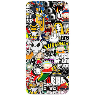 Yug Emporium OPPO A16 3D CARTOON DESIGN PATTERN CARTOON THEME BACK SKIN STICKERS. (Mobile Back Cover, Multicolor)