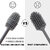 (Pack of 2) Bottle Cleaning Brush Set for Flasks, Sports Bottles, Vases & Glassware  Grey