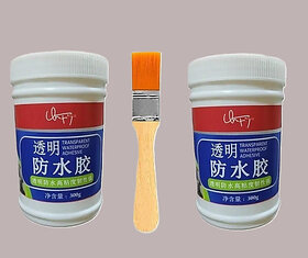 Seal Crack Glue Waterproof Transparent with brush Leaking Sealant Adhesive(300 g)