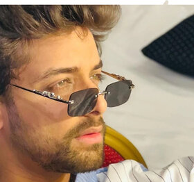 UV Protection, Gradient Rectangular Sunglasses (Free Size)  (For Men  Women, Black)