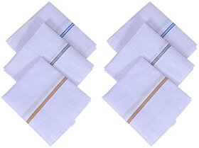 Buy 1 Get 5 Free Unisex Handkerchief, Rumal, Hanky, Hankies, 100% Cotton Premium Collection Handkerchiefs