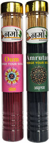 OUM & Amrutam Agarbatti Pack of 2- (100 grams each) with free stand