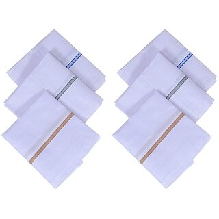 Pack of 12 Women Floral Printed Cotton Handkerchief (Hanky)