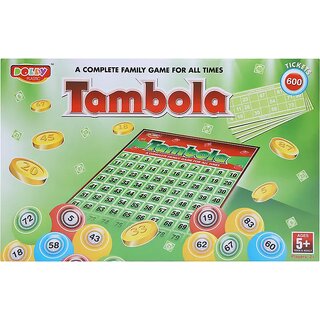 Tambola Game Set with 600 Tickets  Classic Housie Party Game  Number Calling Board with Coins  Tickets  Family Fun G