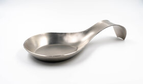 i WARE KkitchenCare Stainless Steel Spoon Rest Holder (Silver)