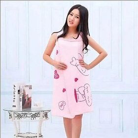 Pink XL Bath Robe(1 Bath Robe, For: Girls, Pink)
