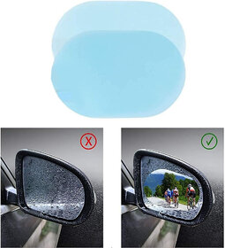 PRANJAL ENTERPRISE 2 PCS Car Mirror Window Clear Film Anti Fog Car Rearview Mirror Protective Film Waterproof Car Sticke