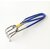 i WARE Stainless Steel Wire Tong Pakkad Utensil Holder, Kitchen Pincers with Grip (21cm) (Blue)