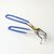 i WARE Stainless Steel Wire Tong Pakkad Utensil Holder, Kitchen Pincers with Grip (21cm) (Blue)