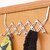 Adjustable Over The Door Hook Hanger Stainless Steel Heavy Duty Door Hanger for Clothes Coats Robes Hats Towel Rack Organizer Bathroom Hooks  Pack of 1  Silver