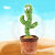 Wooh Cactus Toy Talking Cactus Plant Plush Toy Dancing Cactus Voice Repeat,Dancing,Recording,120 Songs For Babies Sunny Cactus Singing Toy(Green)