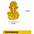 Tiny Shiny Finish Ganesha Ji Idol Statue for Car Dashboard Idol Home Decor Puja