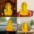 Tiny Shiny Finish Ganesha Ji Idol Statue for Car Dashboard Idol Home Decor Puja