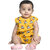 Kid Kupboard Cotton Baby Boys T-Shirt and Short Set, Yellow, Sleeveless, 9-12 Months KIDS7680