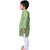 Kid Kupboard Cotton Baby Boys Kurta and Pyjama Set, Green/White, Full-Sleeves, 4-5 Years KIDS7681