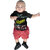 Kid Kupboard Cotton Baby Boys T-Shirt, Black, Half-Sleeves, 3-6 Months KIDS7683