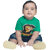 Kid Kupboard Cotton Baby Boys T-Shirt, Green, Half-Sleeves, 9-12 Months KIDS7688