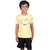 Kid Kupboard Cotton Boys T-Shirt, Yellow, Half-Sleeves, 9-10 Years KIDS7693