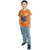 Kid Kupboard Cotton Boys T-Shirt, Orange, Half-Sleeves, 7-8 Years KIDS7695