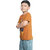 Kid Kupboard Cotton Boys T-Shirt, Orange, Half-Sleeves, 7-8 Years KIDS7695