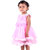 Kid Kupboard Cotton Baby Girls A-Line Frock, Light Pink, Sleeveless, 3-4 Years KIDS7700