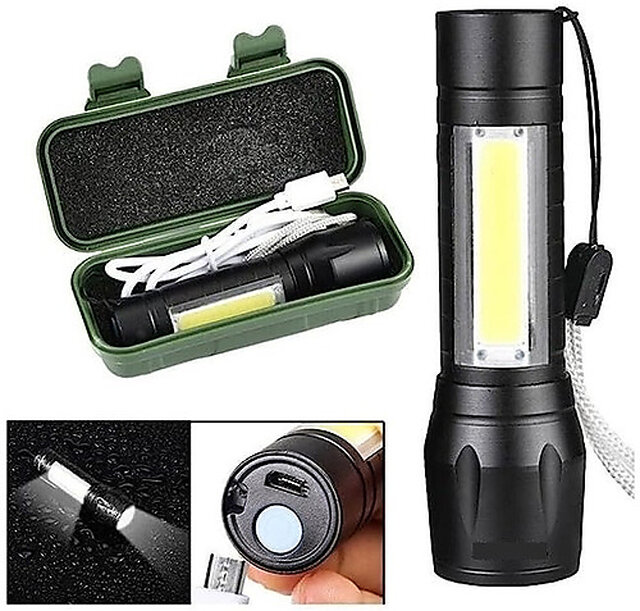 Buy Metal LED Flashlight Torch | Super Bright Waterproof Emergency ...