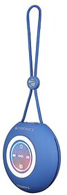ZEBRONICS County 6 Portable Bluetooth Speaker 3 Watts Upto 12 Hours Playback BTv5.3  TWS Multicolour LED Call Function Compact Design Carry Loop (Blue).