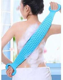PRANJAL ENTERPRISE Silicone Body Scrubber/Bath Body Cleaning Belt/Skin Brush Belt For Skin/Bathing/Body Dirt Removal For