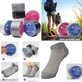 Compressed Travel Socks  Portable, Breathable Cotton For Men  Women