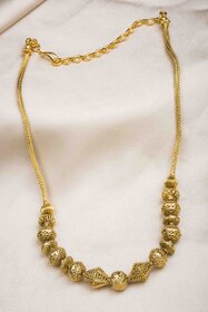 Gold Plated Golden Beads Necklace