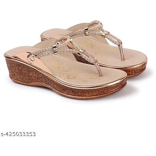 Designer Wedding Slip-on Heel Party Wear Sandal for Women