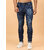 Meghz Mid-Rise Slim Fit Dark Blue Jeans for Men  Stylish, Comfortable, and Everyday Casual Wear