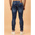 Meghz Mid-Rise Slim Fit Dark Blue Jeans for Men  Stylish, Comfortable, and Everyday Casual Wear