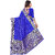 LEAFSY Embellished Banarasi Pure Silk Saree (Blue)