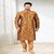 Raivat Ethnic Brown Colour Jacquard Silk Brocade Kurta Pajama 1005
